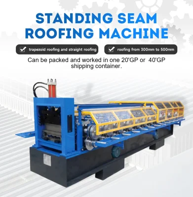 Standing Seam Forming Machine Clip Lock Roofing Sheet Roll Forming Machine